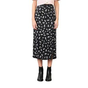 Maje Jiseille Groseilles skirt, color black currants.